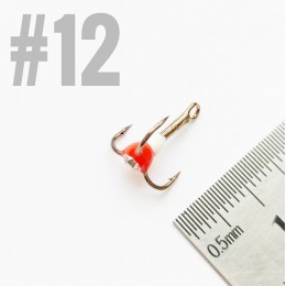 Трійник для балансира Крапля  №12 red 1шт (9993912)