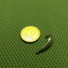 Блесна зимняя вертикальная окуневая серебро односторонняя 1гр(9995308) Блесна зимняя вертикальная окуневая серебро односторонняя 1гр(9995308)