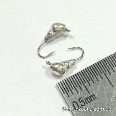 Мормышка вольфрамовая Shark  Муравей  103030 0.35г   №18 серебро  (9996401)