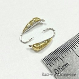 Мормышка вольфрамовая Shark Банан с насечками 124025 0.31г  №16 золото (9996404)