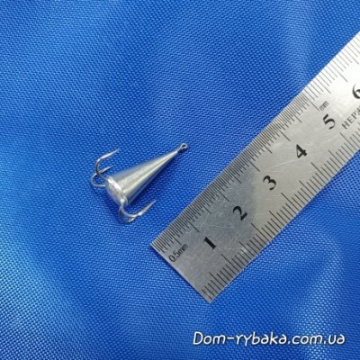 Конус серебро 20мм 3,5гр четыре крючка(9999090) 