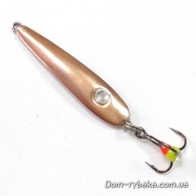 Блешня вертикальна Ice jig 5 гр 4 см колір мідь (9997255)