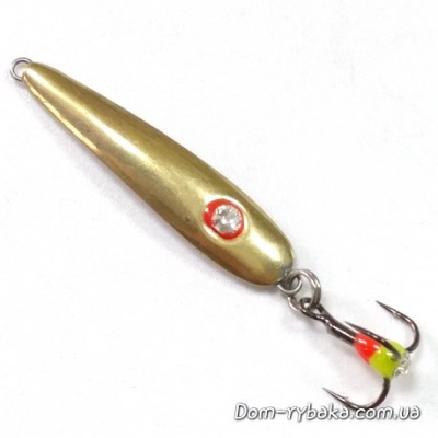 Блешня вертикальна Ice jig 5 гр 4 см колір золото (9997256)