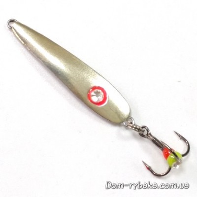Блешня вертикальна Ice jig 5 гр 4 см колір срібло (9997257)