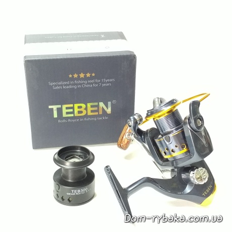 Звичайна комплектація для котушок Teben на прикладі TEB 300 дві шпулі